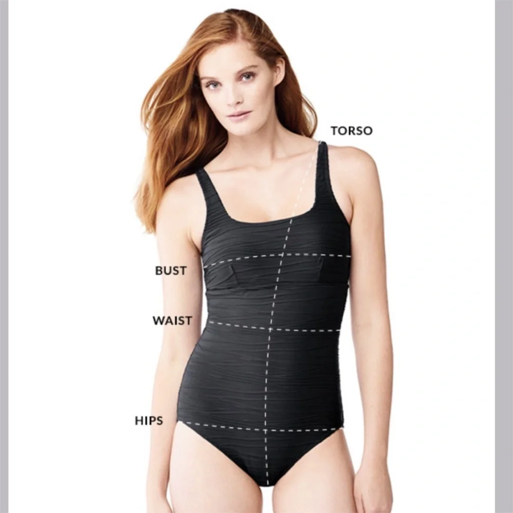 Lands End Halter Tankini Top 6 Keyhole Modest Swim Beach Cruise Resort